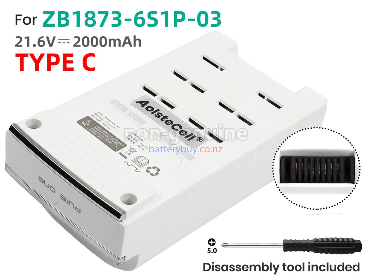 replacement Tineco ZB1873-6S1P-0 battery