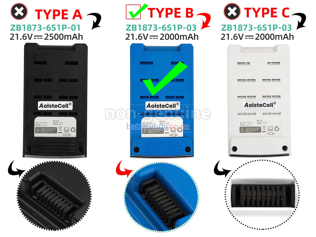 replacement Tineco ZB1873-6S1P-0 battery