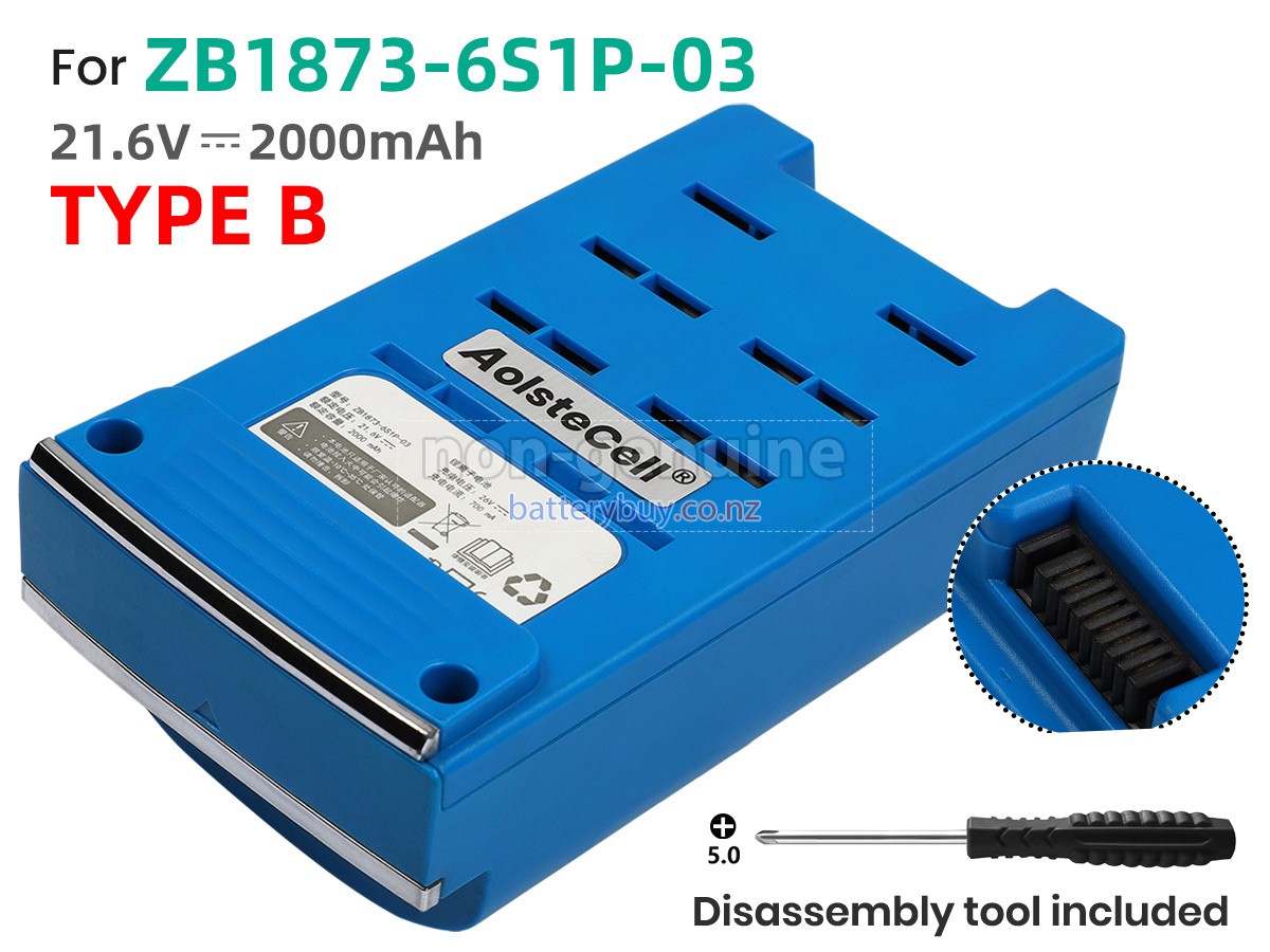replacement Tineco ZB1873-6S1P-0 battery