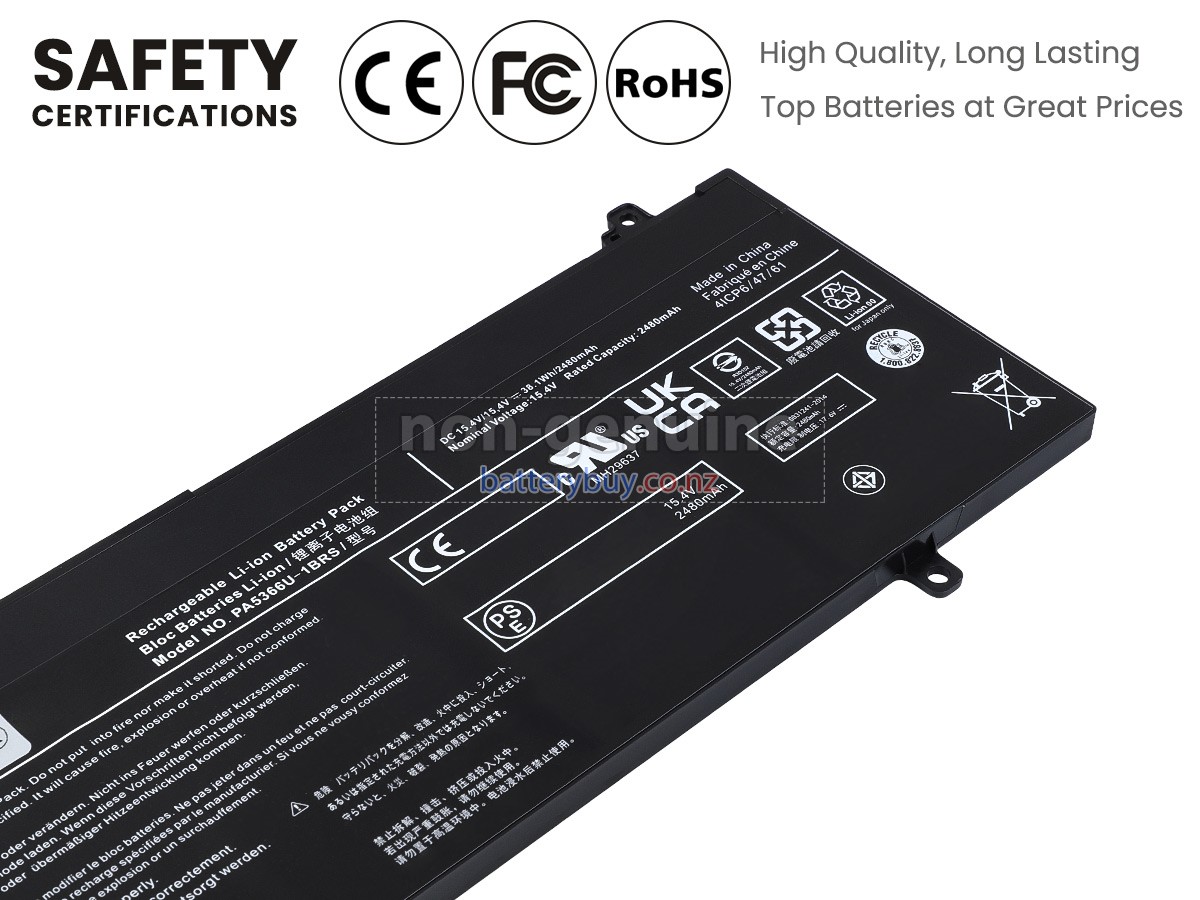 replacement Toshiba Dynabook Satellite Pro L50-G-13Z battery