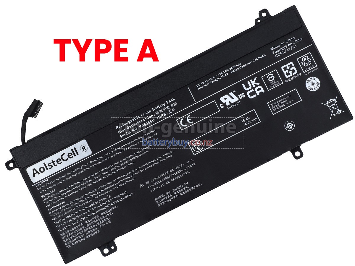 replacement Toshiba Dynabook Satellite Pro L50-G-13Z battery