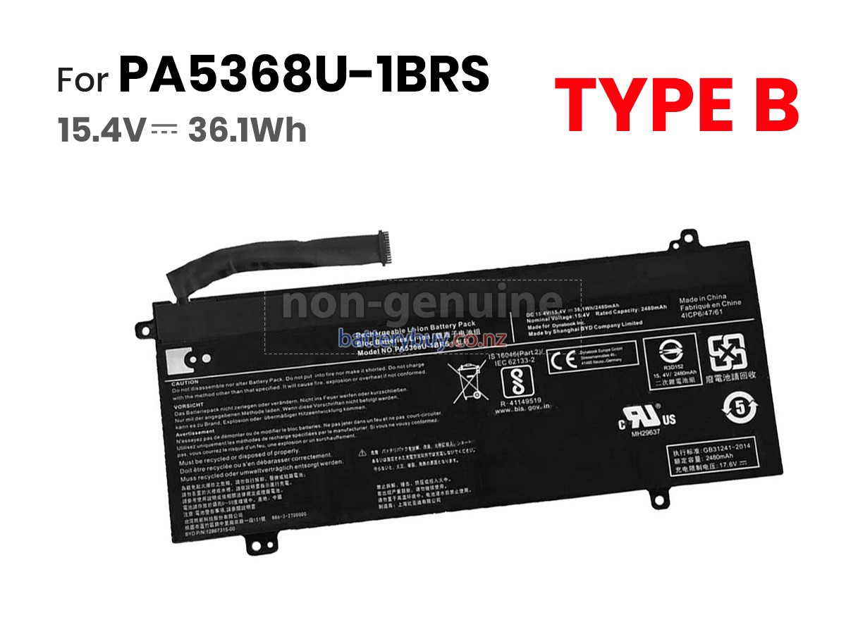 replacement Toshiba Dynabook Satellite Pro L50-G-13Z battery