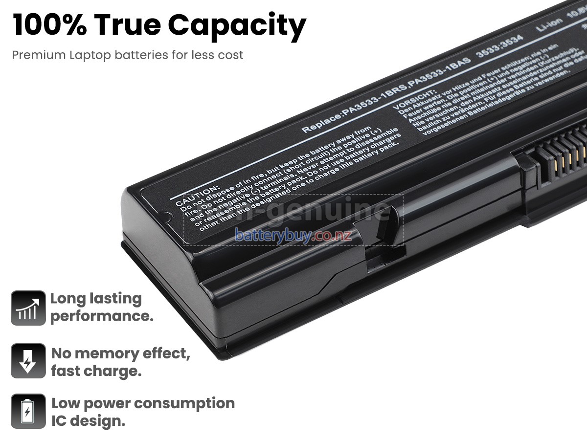 replacement Toshiba Satellite L300-12V battery