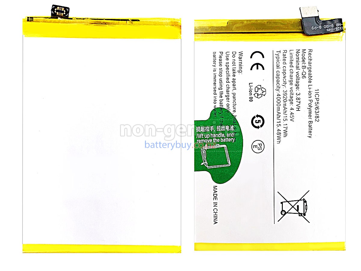 replacement Vivo B-Q6 battery