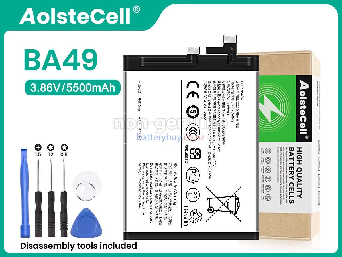 replacement Vivo BA49 battery