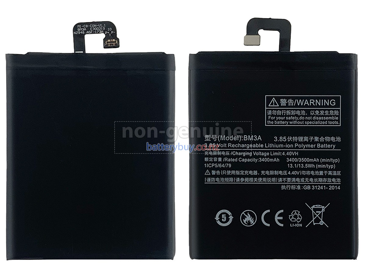 replacement XiaoMi NOTE 3 battery