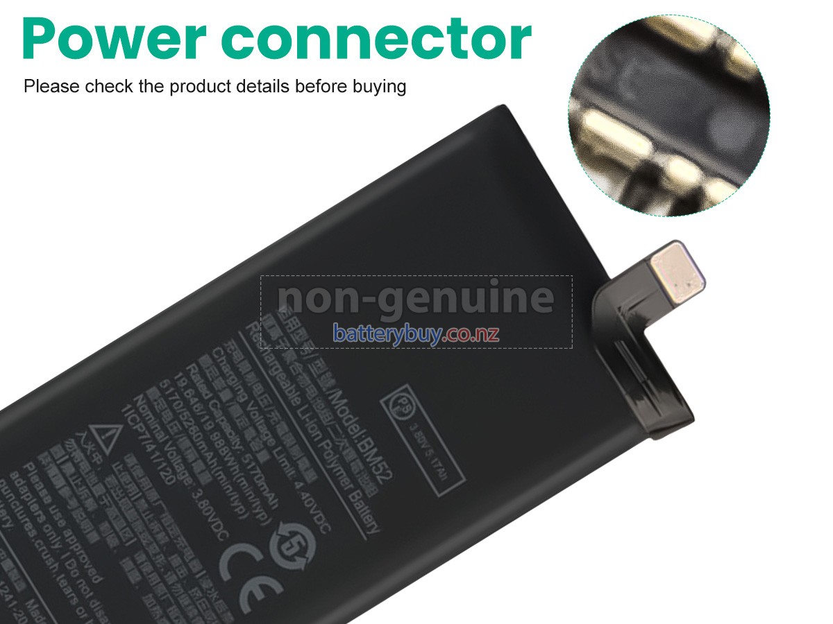 replacement XiaoMi NOTE10 battery