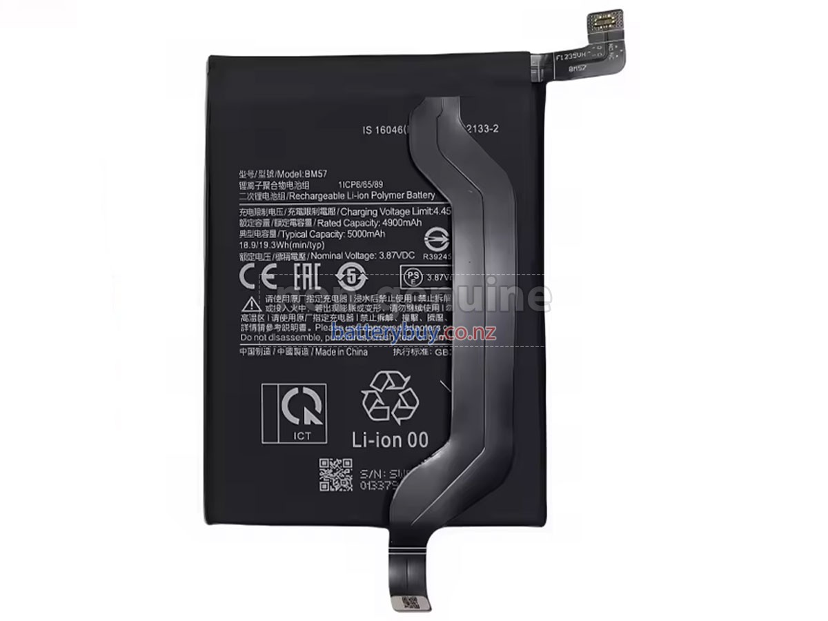 replacement XiaoMi REDMI NOTE 10 PRO MAX battery