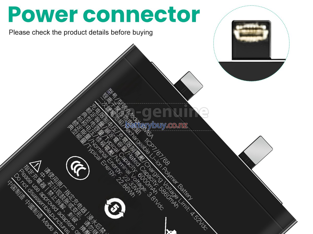 replacement XiaoMi BM6A battery