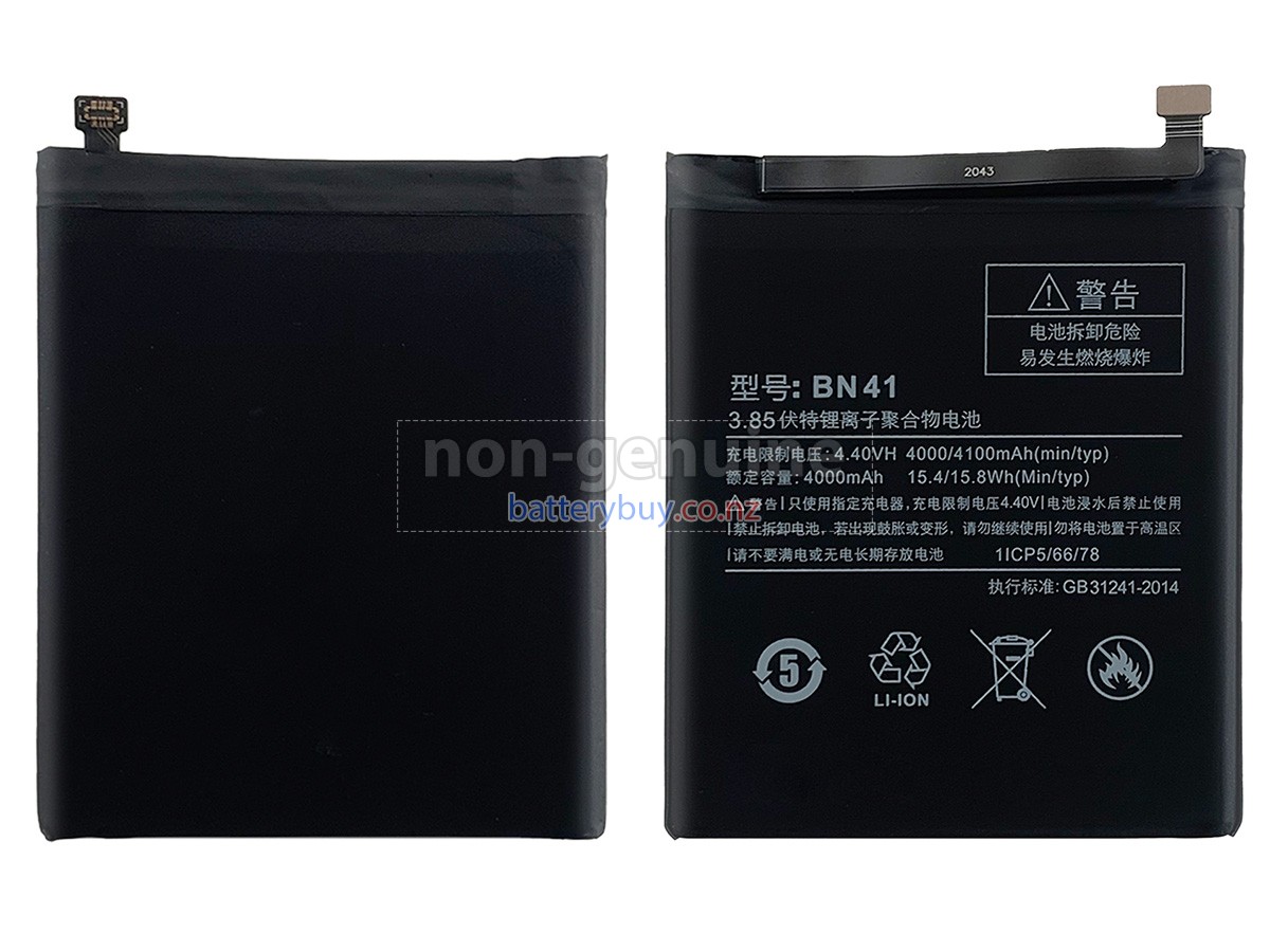 replacement XiaoMi NOTE 4 battery