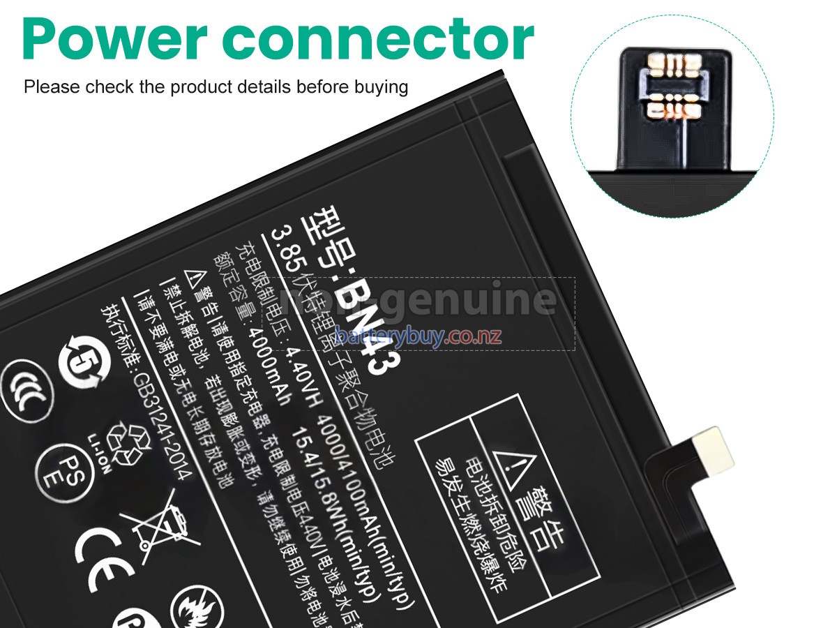 replacement XiaoMi NOTE4 PRO battery