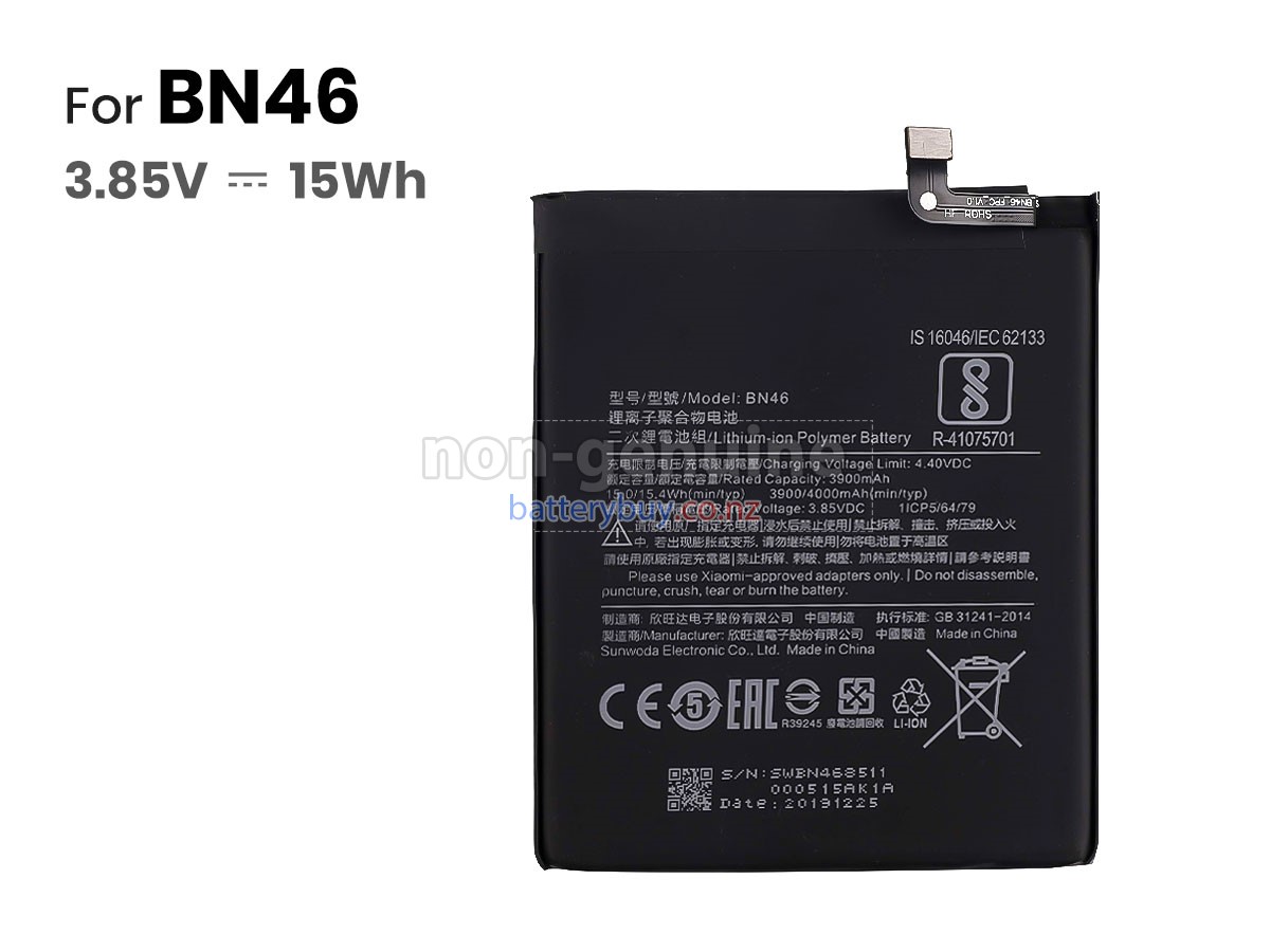 replacement XiaoMi BN46(1ICP5/65/84) battery