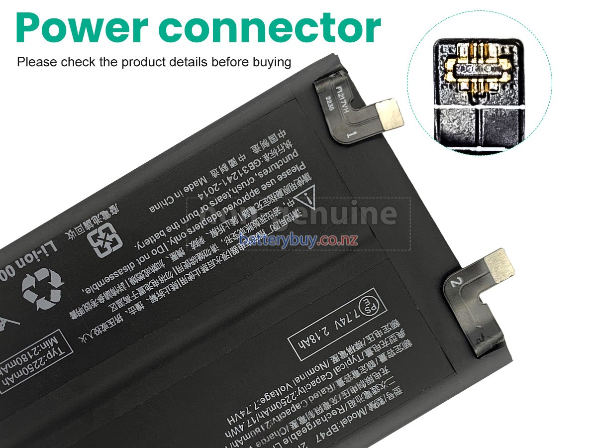 replacement XiaoMi BP47 battery