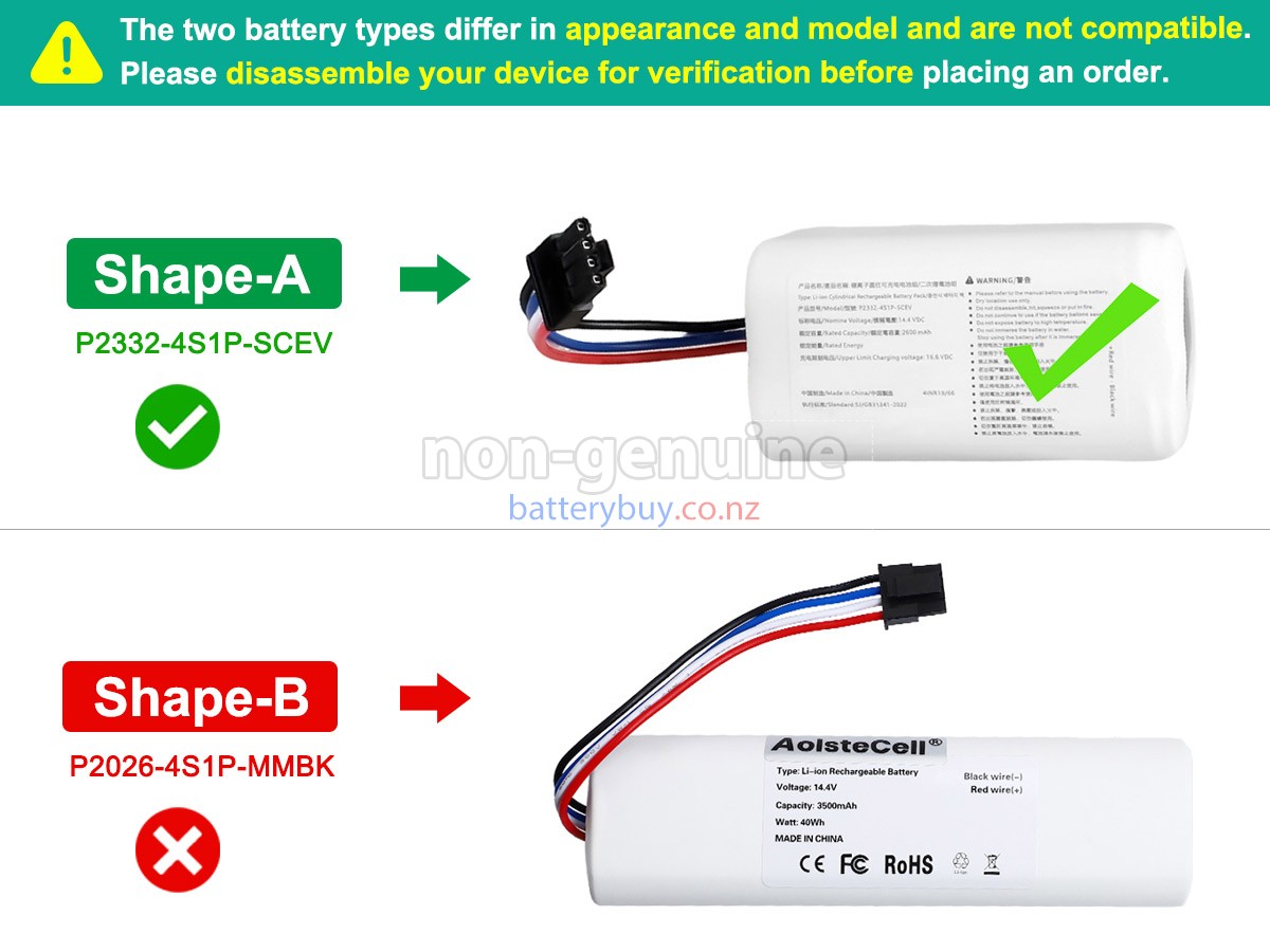 replacement XiaoMi ROBOT VACUUM S20 battery