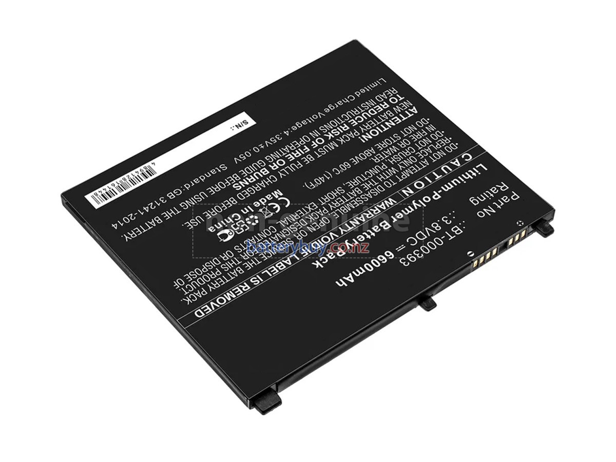 replacement Zebra BT-000393-00 battery