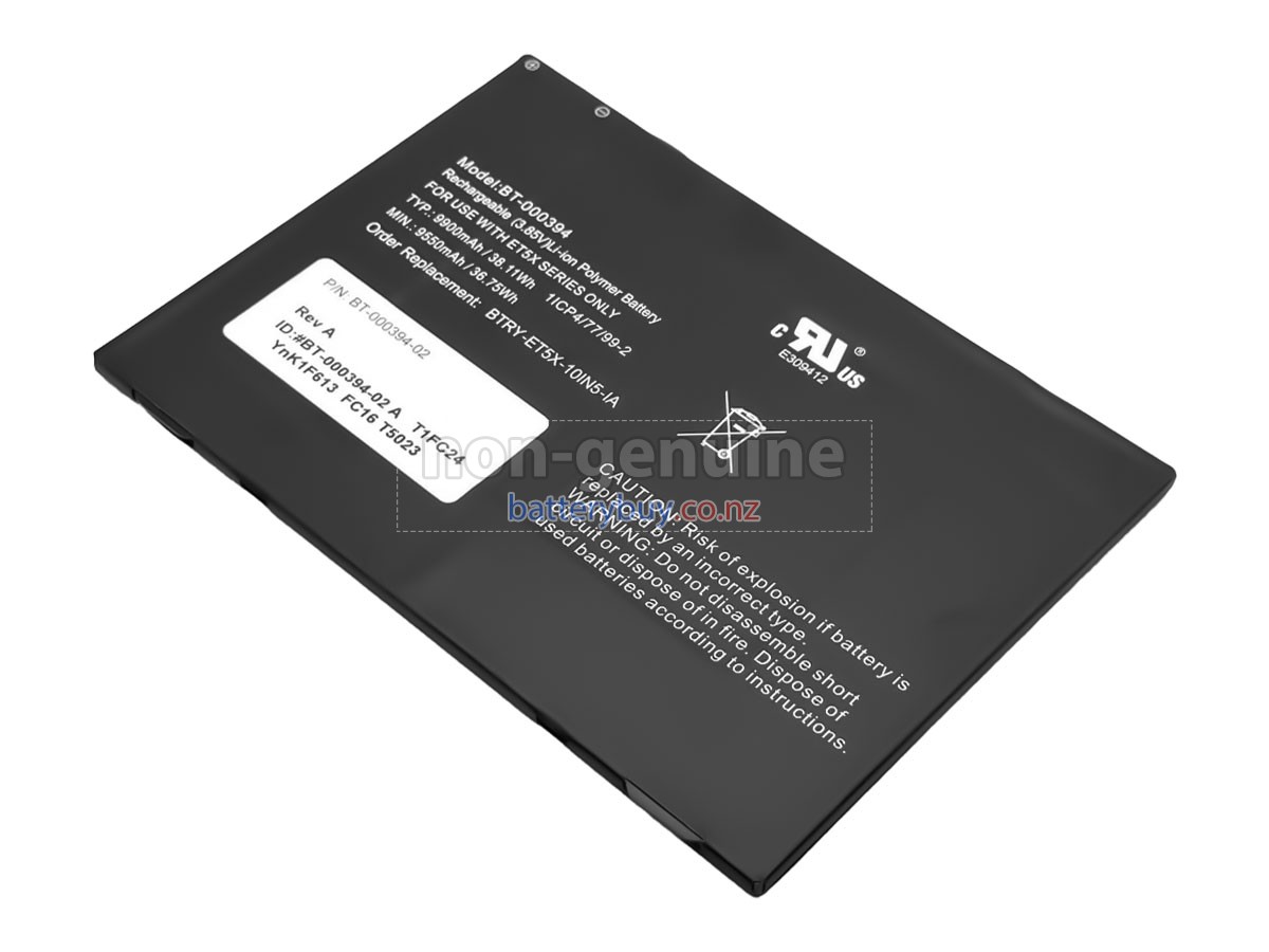 replacement Zebra ET5X battery