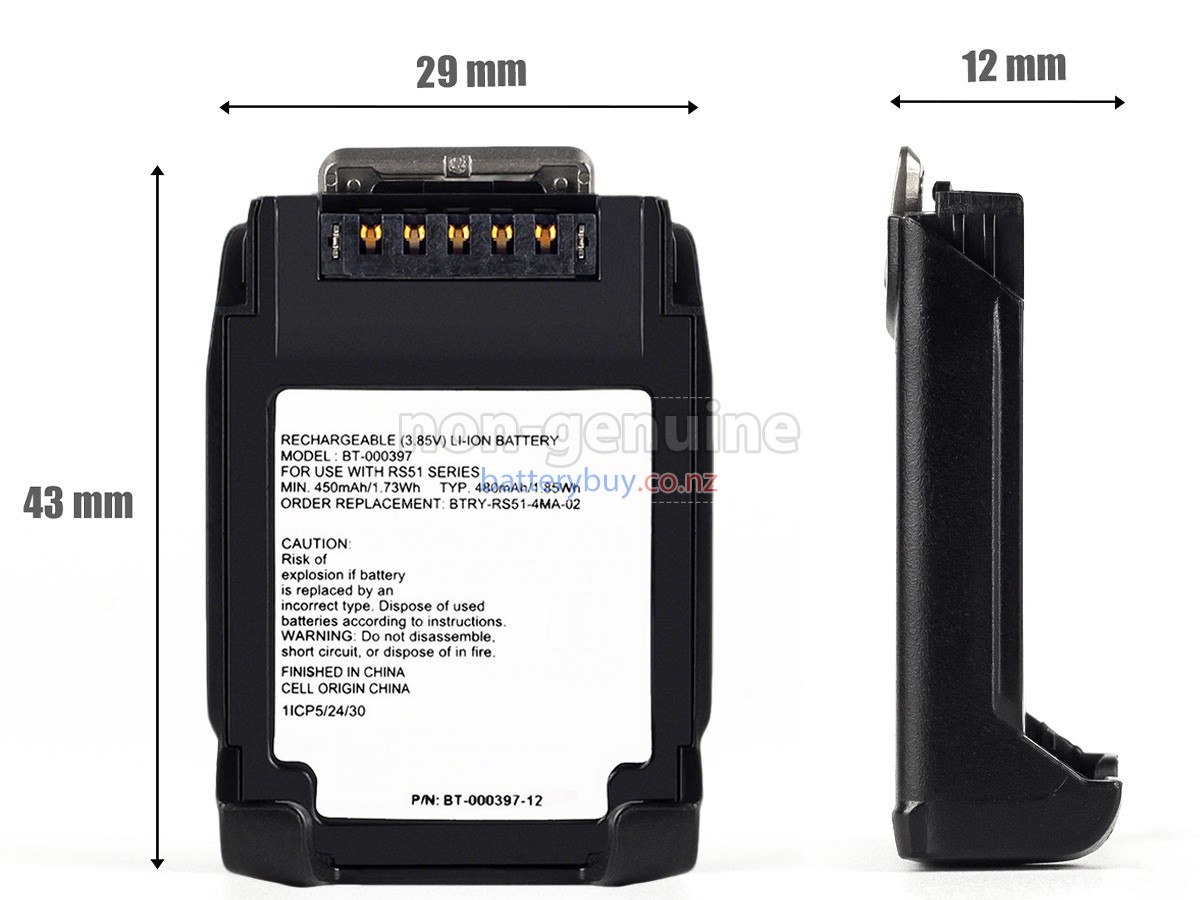 replacement Zebra RS5100 2D battery