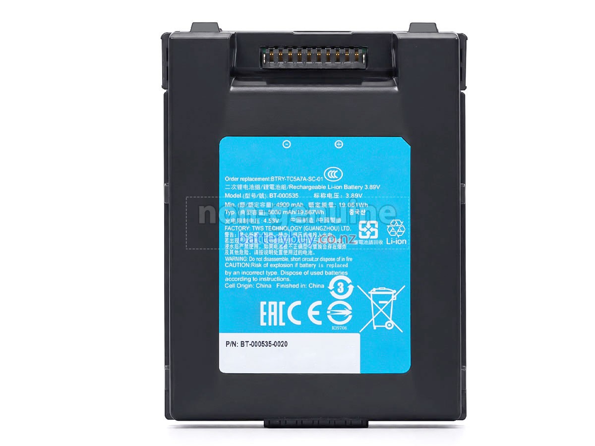 replacement Zebra BT-000535-0020 battery