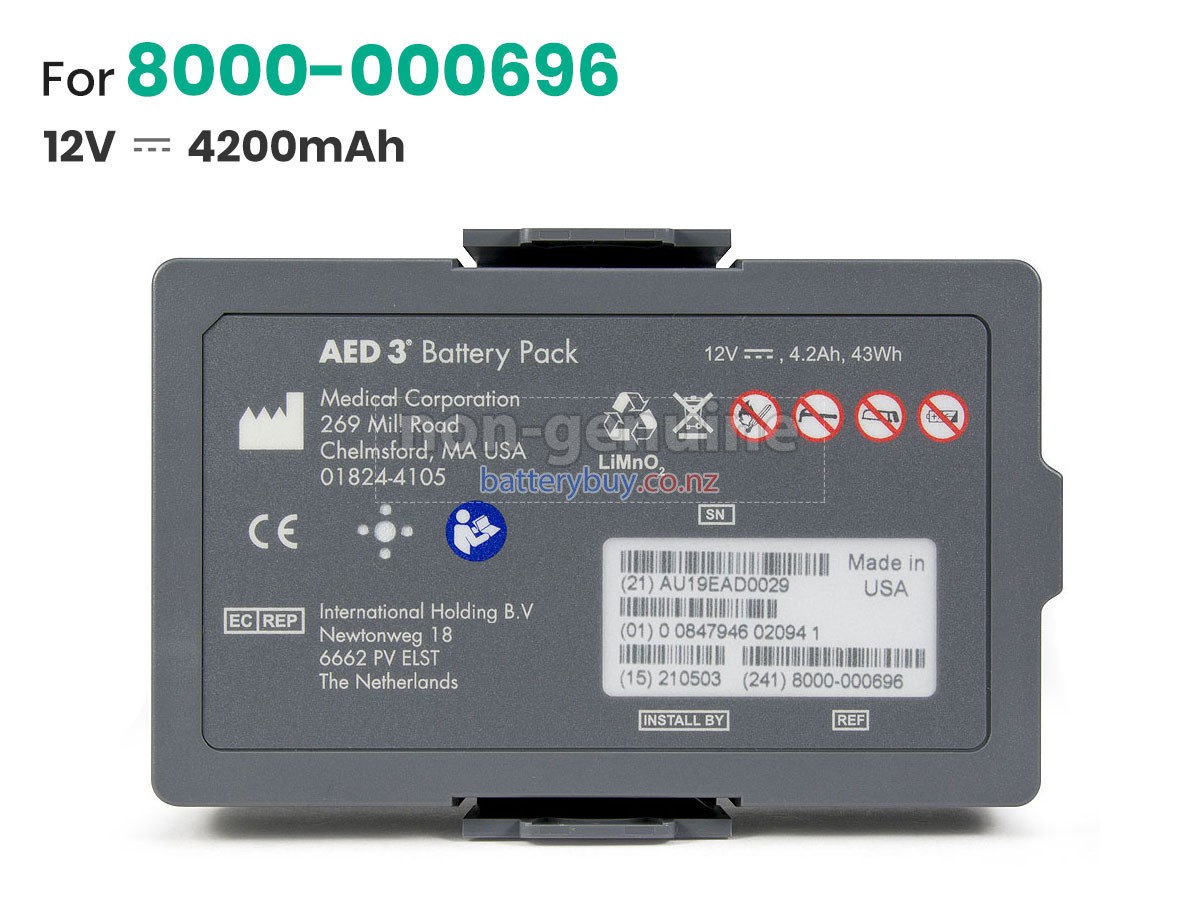 replacement ZOLL 01824-4105 battery