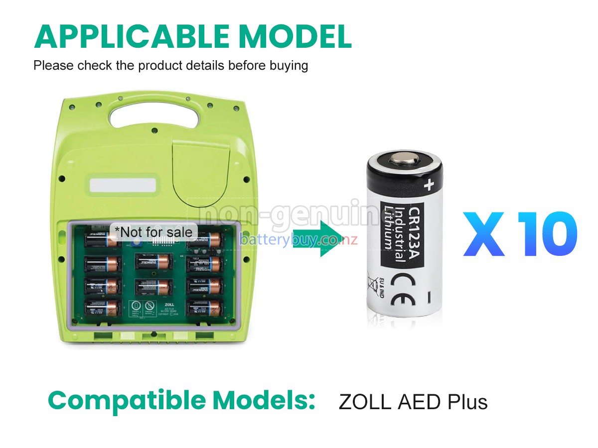 replacement ZOLL AED PLUS battery