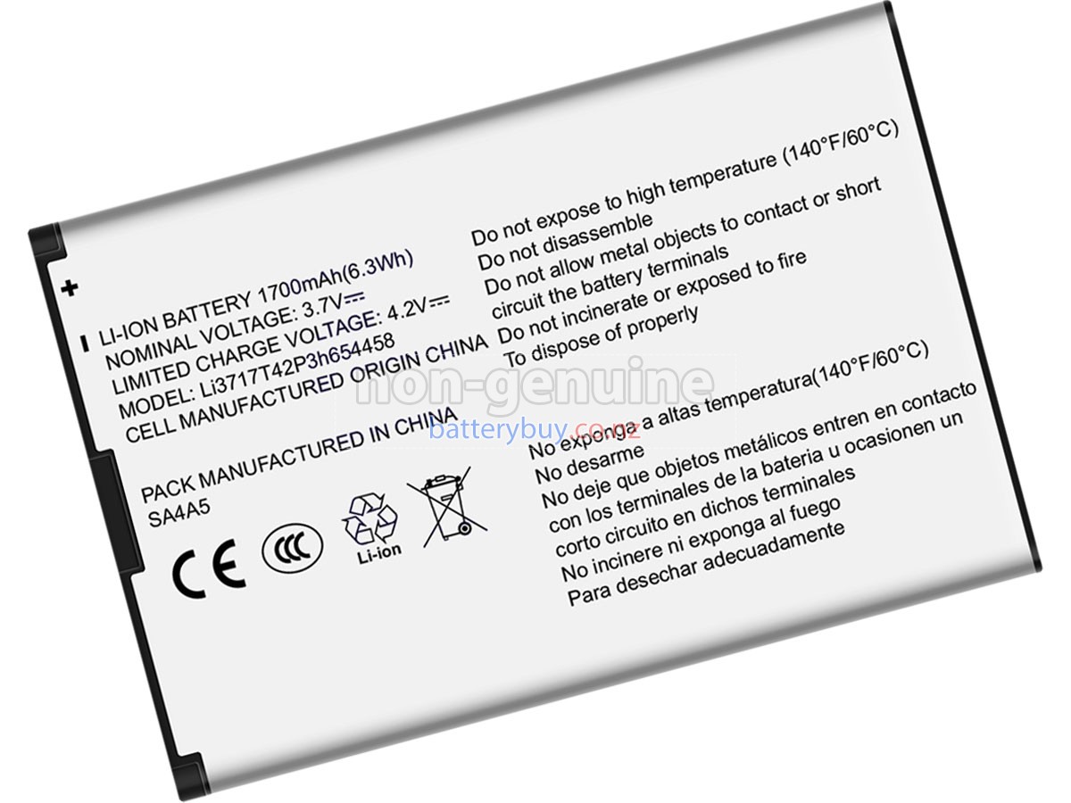 replacement ZTE LI3717T42P3H654458 battery